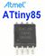 ATTINY85-20SU SMD SOIC-8 20MHz 8-bit microcontroller 8Kbyte RAM 512 byte