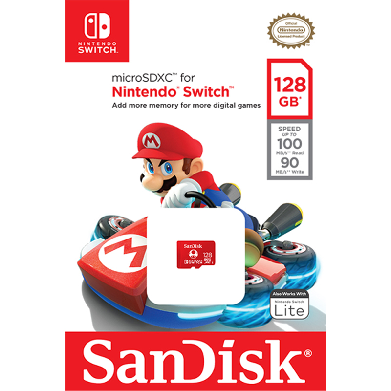 SanDisk microSDXC for the Nintendo Switch 64GB, 128GB, 256GB, 512GB, 1TB (SDSQXAO) Memory เมมโมรี่ Game Nintendo Switch Lifetime Warranty