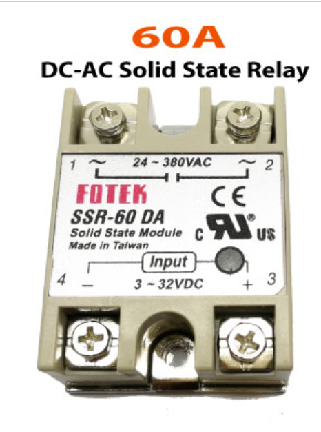 Solid State Relay (SSR) SSR-60 DA: รีเลย์โซลิดสเตท DC to AC 60A สำหรับงานอุตสาหกรรม