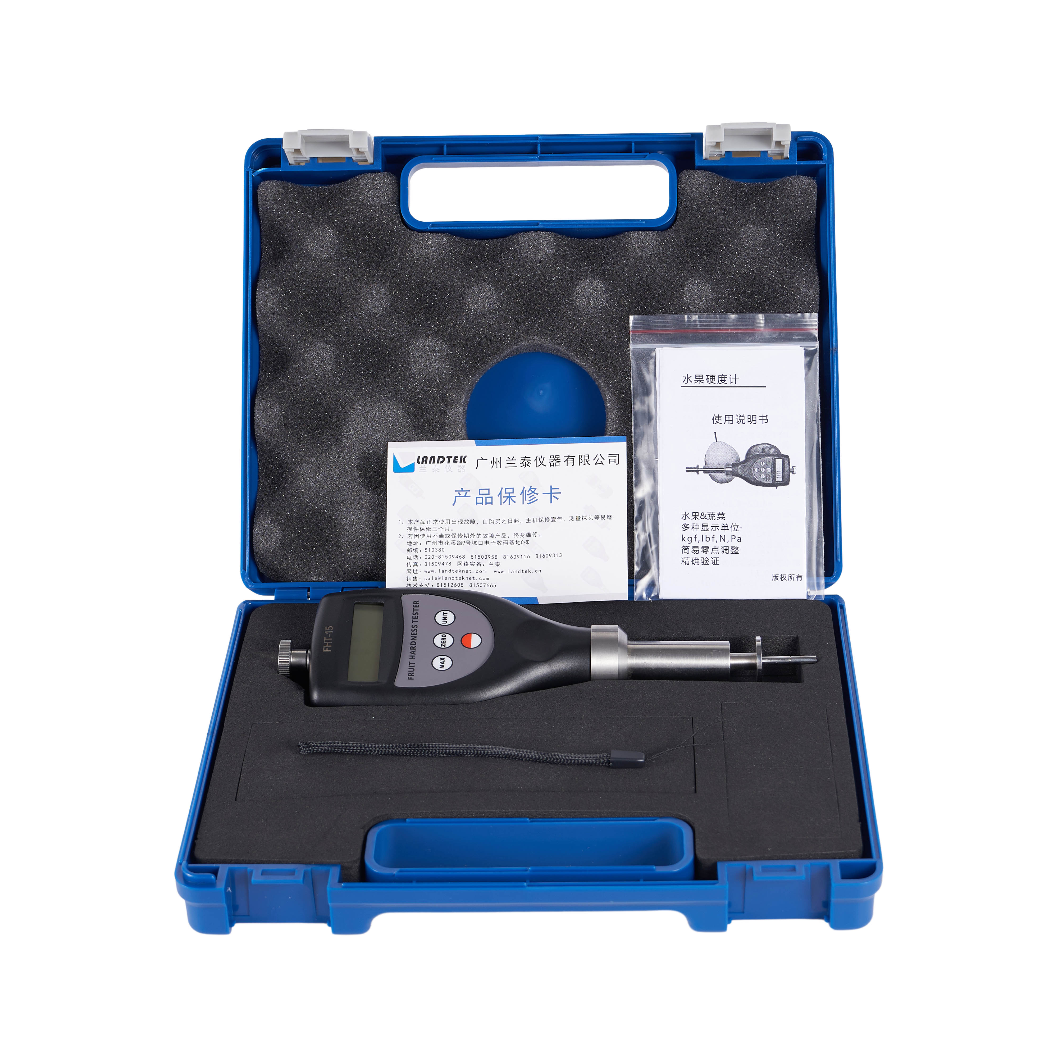 เครื่องวัดค่าความแข็งผลไม้,Fruit Hardness Tester, Landtek,Fruit Hardness Tester FHT-15,