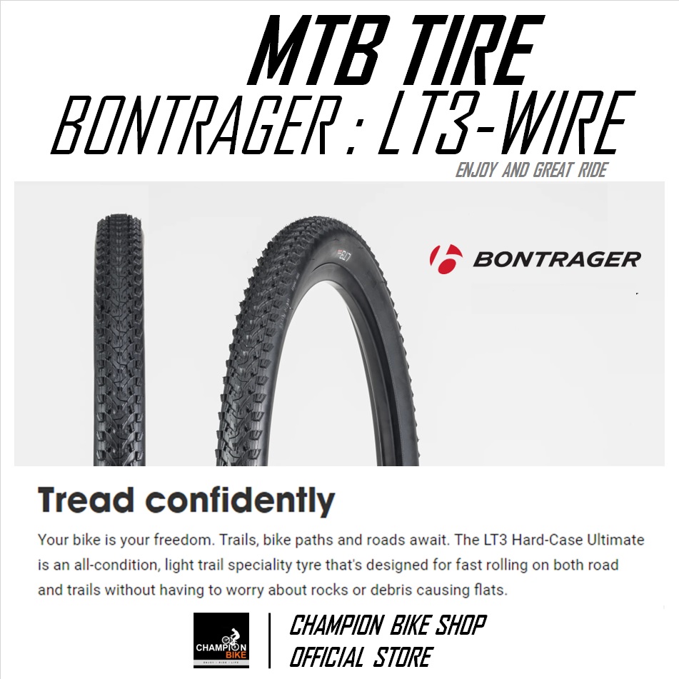 ยางเสือภูเขา26 BONTRAGER : LT3 26x2.0 XC TRAIL MTB TIRE ขอบลวด