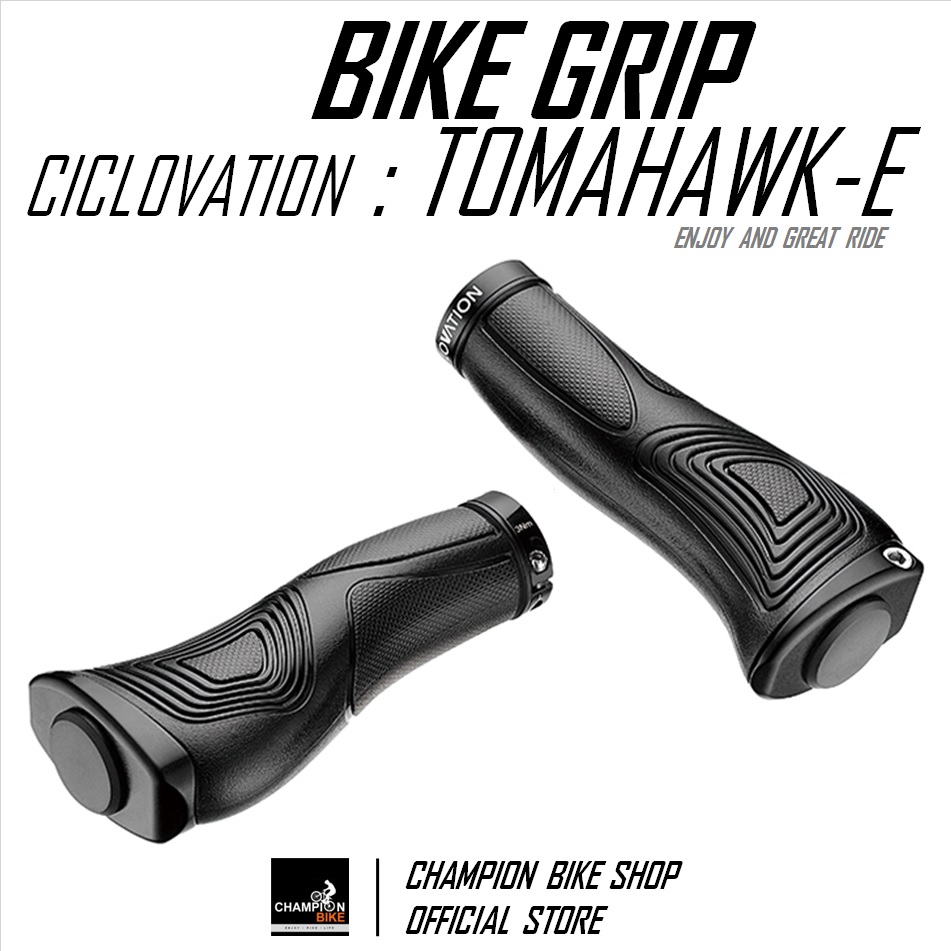 ปลอกแฮนด์จักรยาน CICLOVATION : TOMAHAWK ENDURO PERFORMANCE BIKE GRIP สีดำ