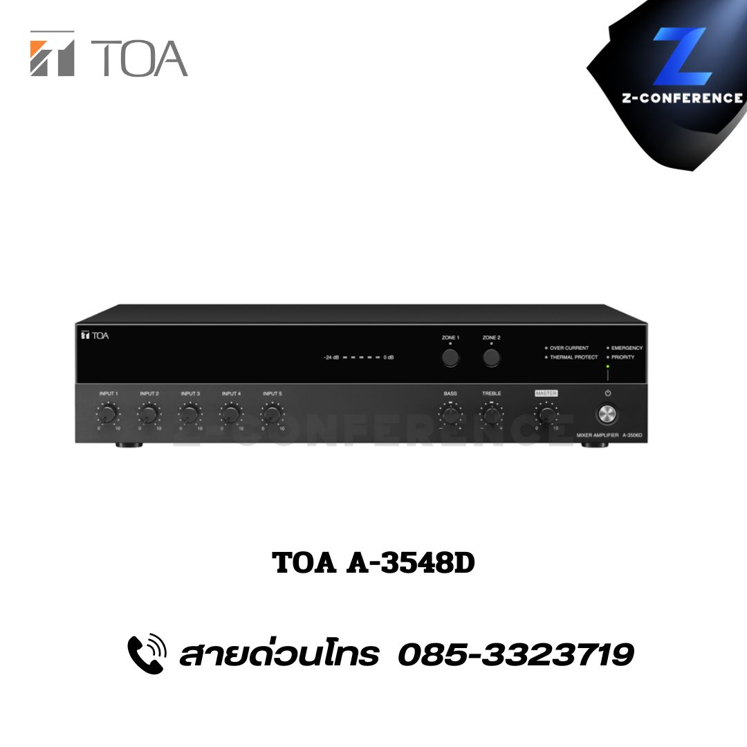 TOA P-3548D DIGITAL MIXER AMPLIFIER 480W มิกเซอร์ , mixer , มิกเครื่องเสียง , มิกเซอร์ดิจิตอล , มิ๊กดิจิตอล , แอมป์ , amplifier, power amp, power amplifier