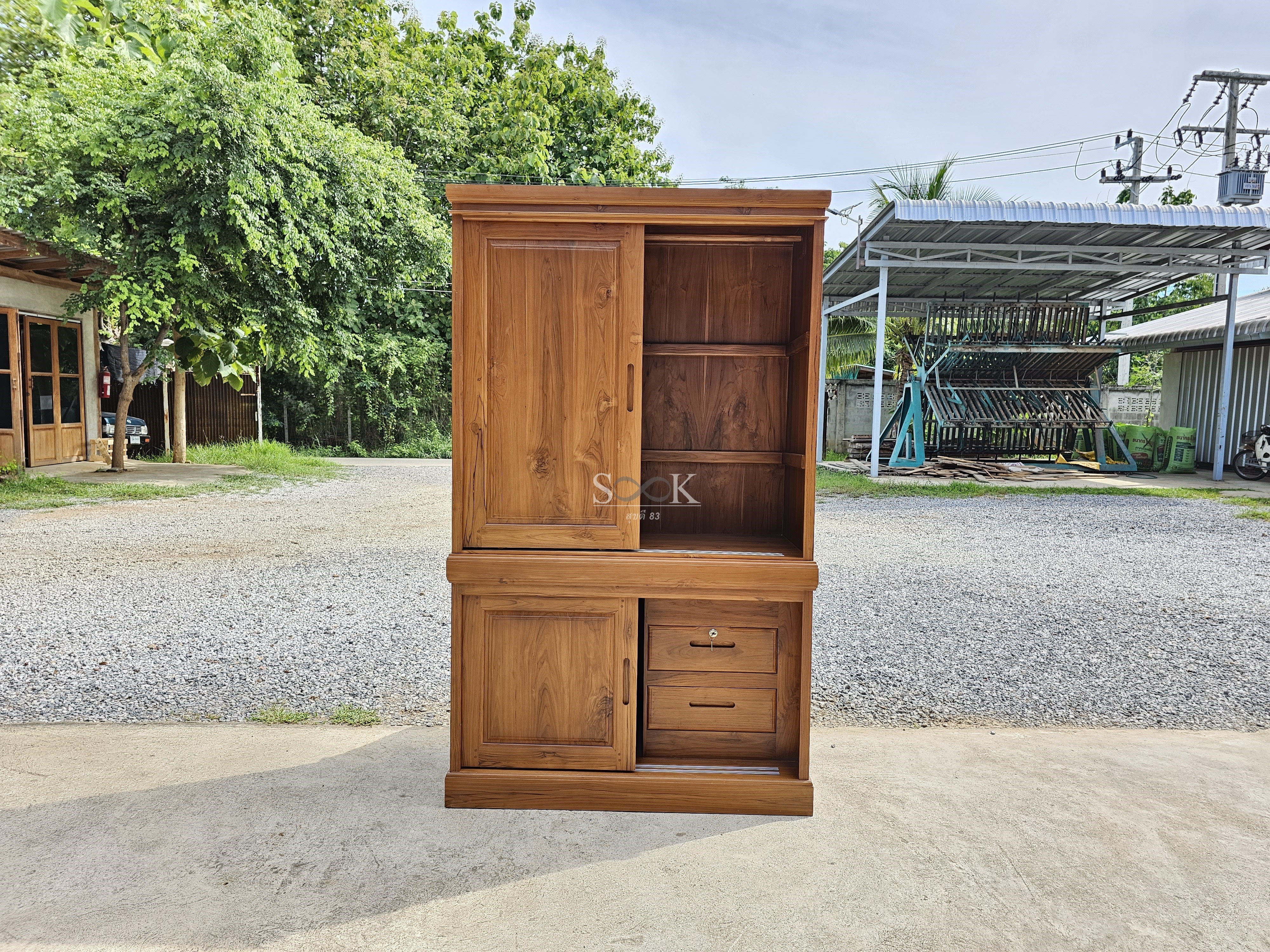 ตู้เสื้อผ้าบานสไลด์ แยกท่อน