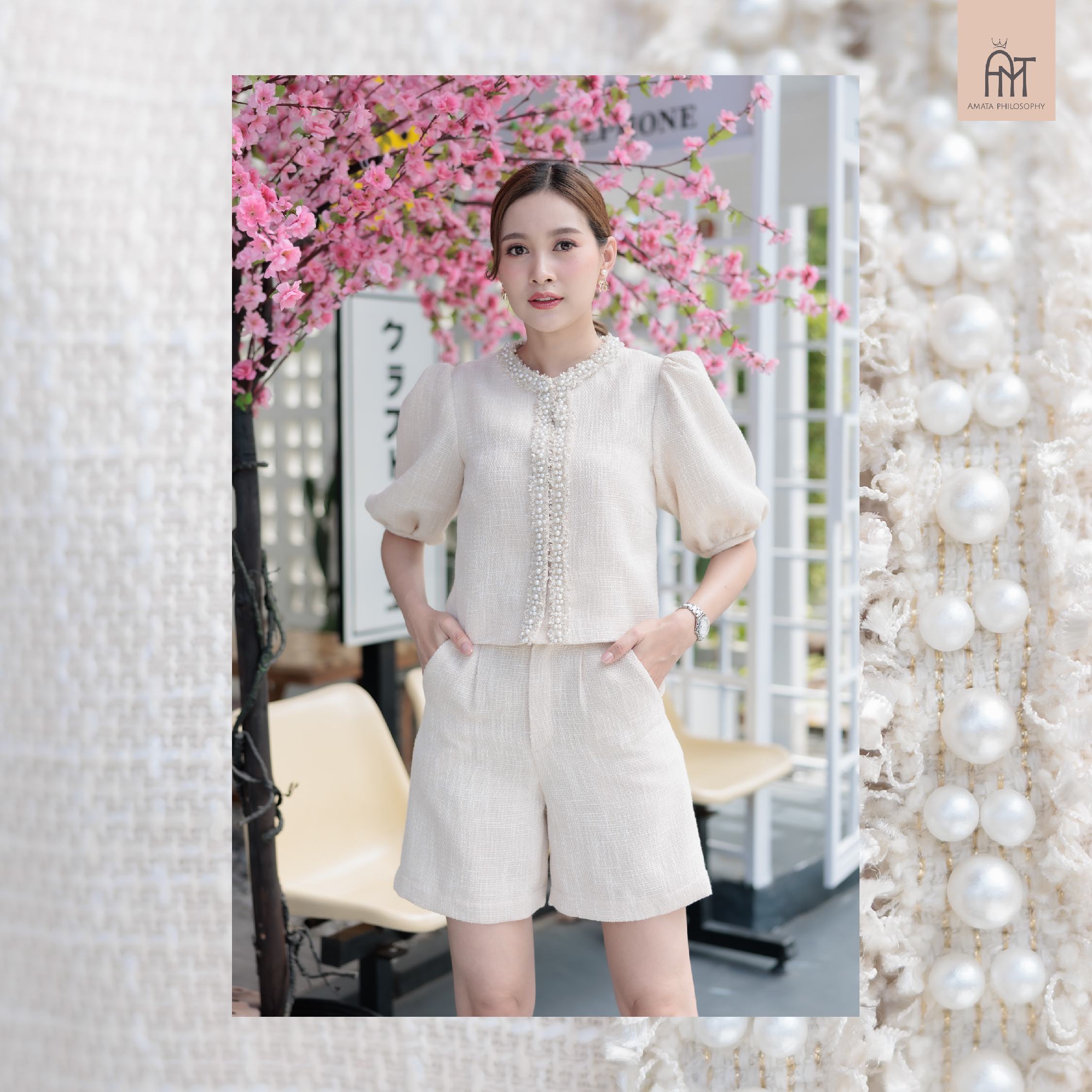 AMATA กางเกงขาสั้น CAMILE