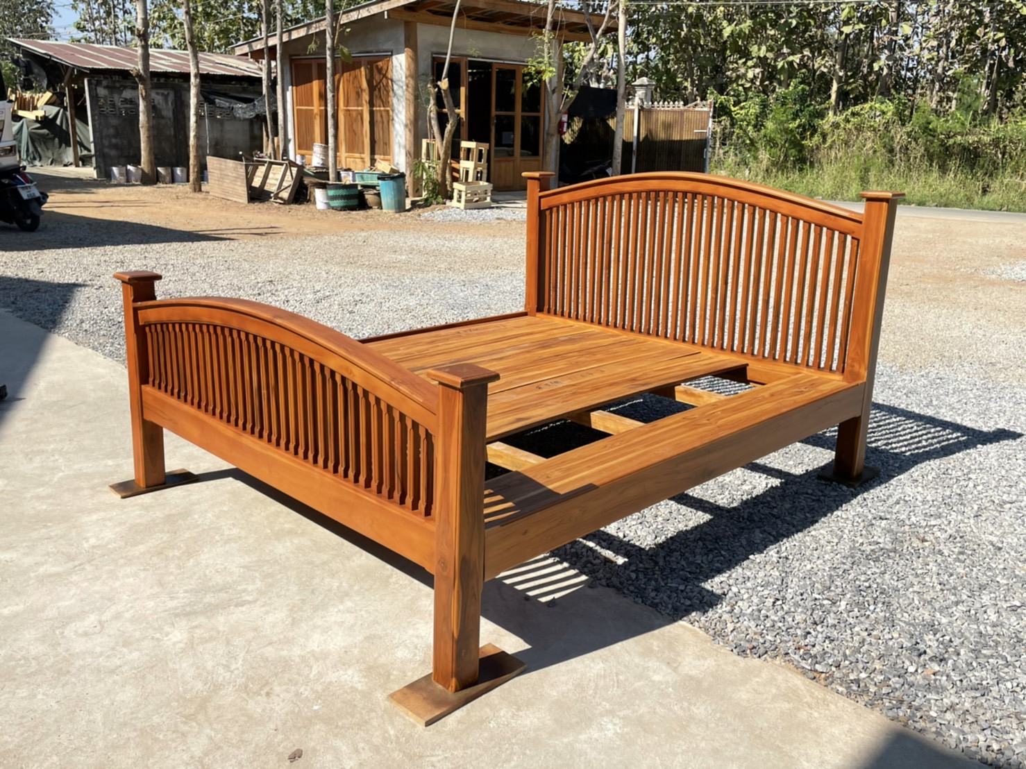 เตียงซี่หัวโค้ง ท้ายโค้ง