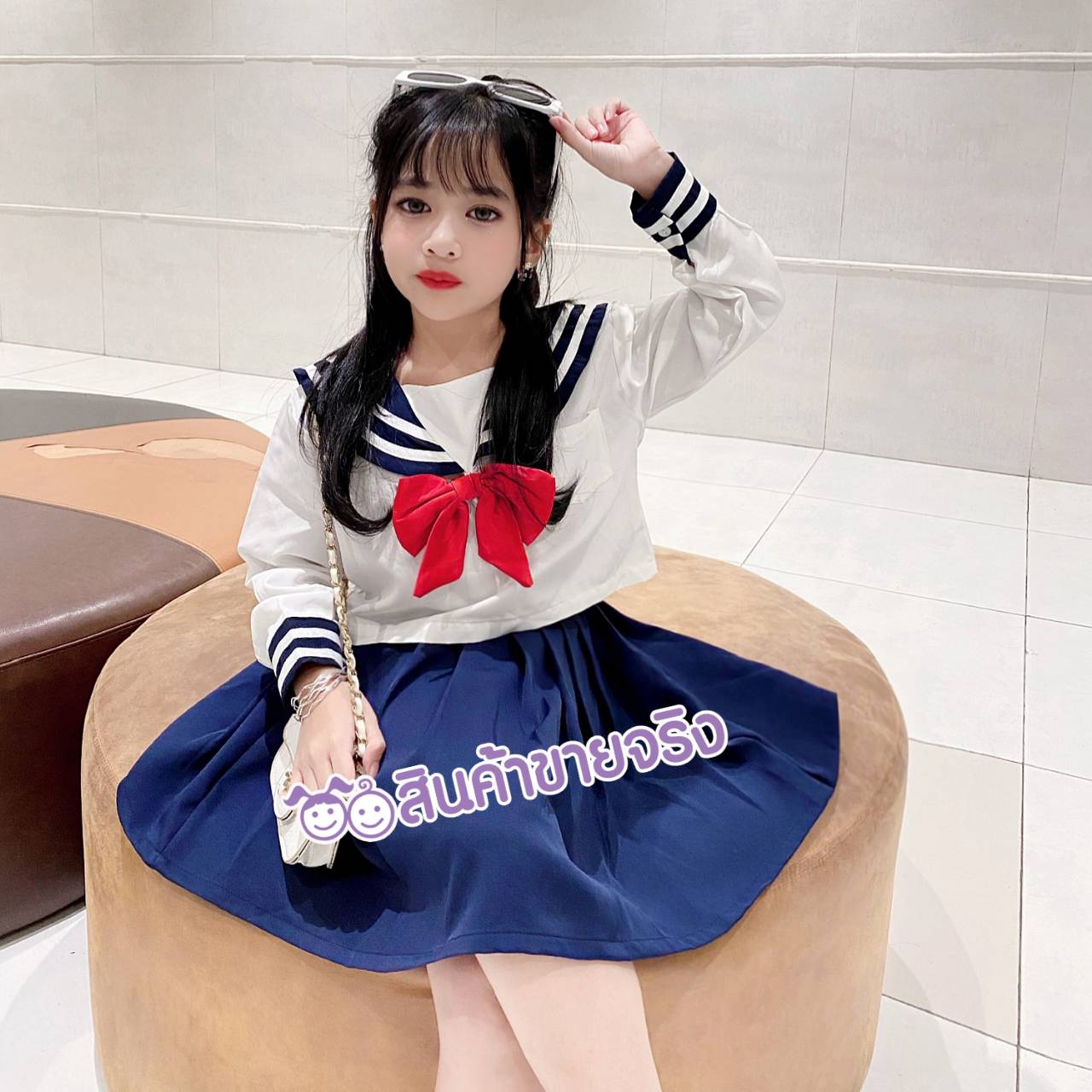 HS09/💜พร้อมส่ง💜ชุดเด็กผู้หญิง ชุดนักเรียนงานน่ารักมากๆแม่