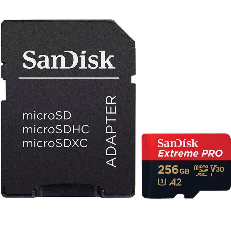 SanDisk ExtremePro microSDXC Card V30 U3 256TB 200MB/s R, 140MB/s W (SDSQXCD-256G-GN6MA) Mobile Gaming ,Nintendo ,GoPro ประกัน Synnex ตลอดอายุการใช้งาน