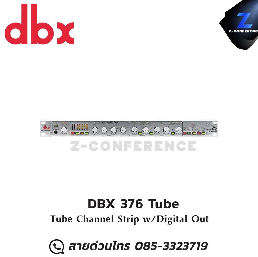 DBX 376 Tube Channel Strip w/Digital Out digital signal processor , เครื่องปรับแต่งสัญญาณเสียง , อุปกรณ์ปรับแต่งสัญญานเสียง