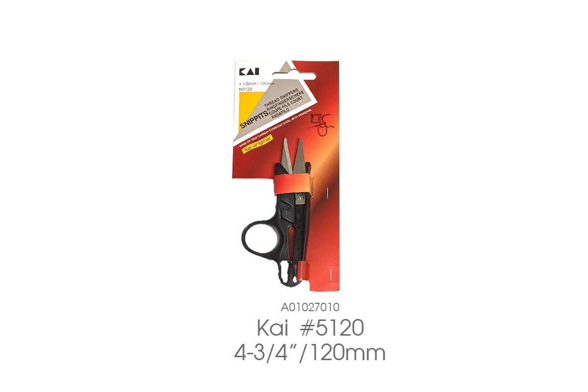 กรรไกรคลิป ก้ามปู KAI #N5120 สี#ดำ ขนาด 120มม. 120มม.