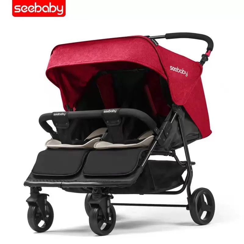 รถเข็นเด็ก น้องคู่แฝด SeeBaby (MT22) สีแดง C10191
