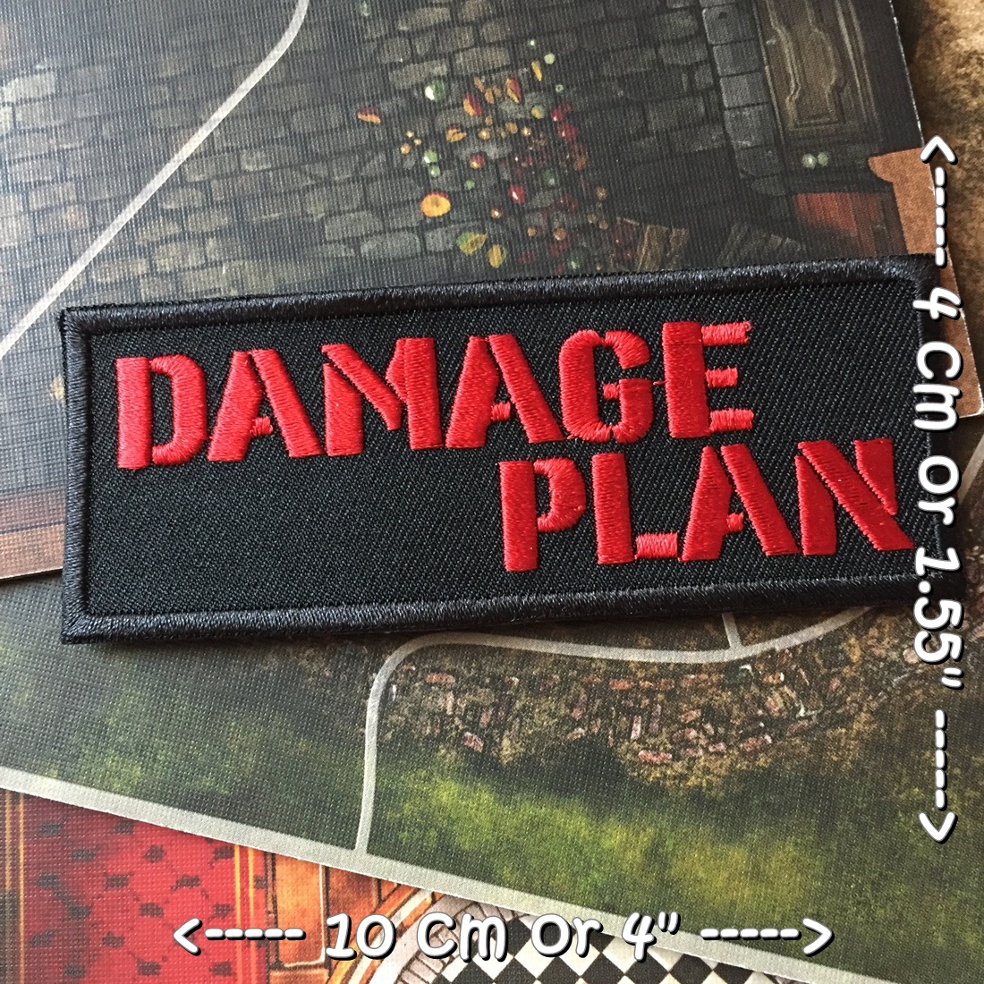Damage Plan วงดนตรี ร็อค เฮฟวี่เมทัล พังค์ ตัวรีดแบบปัก อาร์มปัก ตัวรีดติดเสื้อ ตัวรีด ติดกระเป๋า ติดหมวก ติดแจ๊คเก็ต Rock Iron on Embroidered Patch