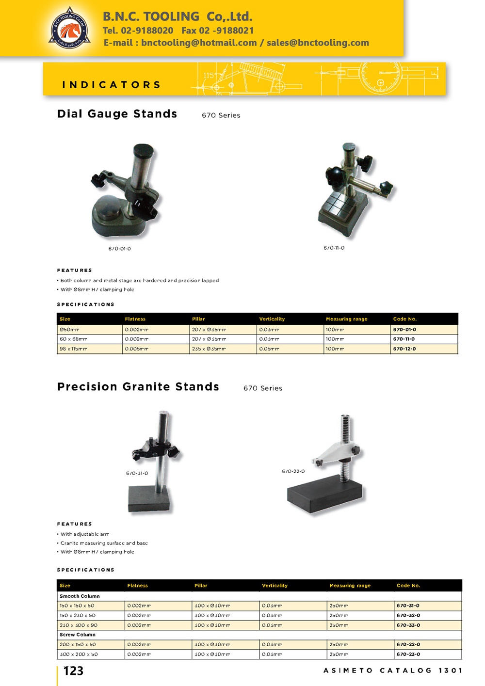 ASIMETO,P123,Dial Gauge Stands,670-01-0