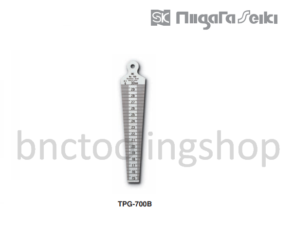เตเปอร์เกจ 15-30มิล,Taper Gauge 15-30mm,Niigataseiki,TPG-700B