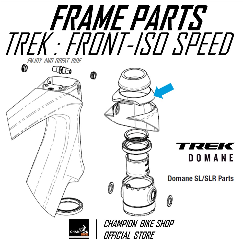 ยางISOSPEEDท่อคอเฟรม TREK DOMANE SL & SLR GEN3 FRONT ISOSPEED GROMMET
