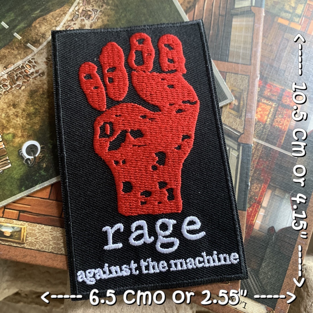 Rage Against วงดนตรี ร็อค เฮฟวี่เมทัล พังค์ ตัวรีดแบบปัก อาร์มปัก ตัวรีดติดเสื้อ ตัวรีด ติดกระเป๋า ติดหมวก ติดแจ๊คเก็ต Rock Iron on Embroidered Patch