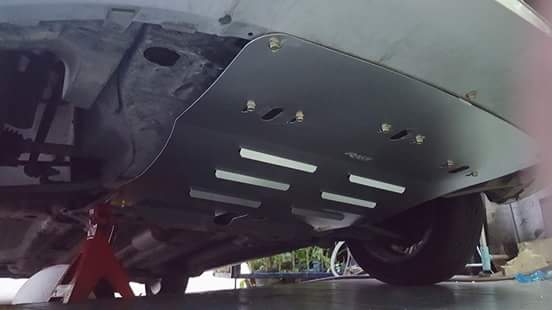 แผ่นปิดใต้ห้องเครื่องอลูมิเนียม Chevrolet Sonic Raceplate_Undertray