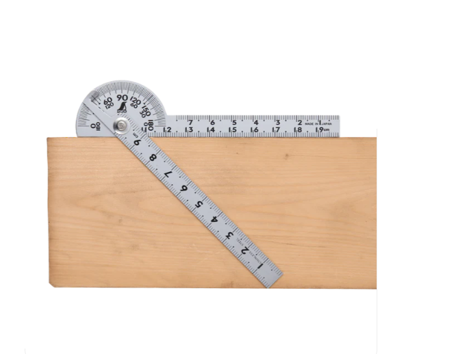เกจวัดมุมครึ่งวงกลม ขนาด 10 mm SHINWA รุ่น H1550 (62995),Stainless Steel Protractor Hard Chrome Finish H1550Code(62995) ,ครึ่งวงกลมวัดองศาชุบขาว ขนาด 10cm