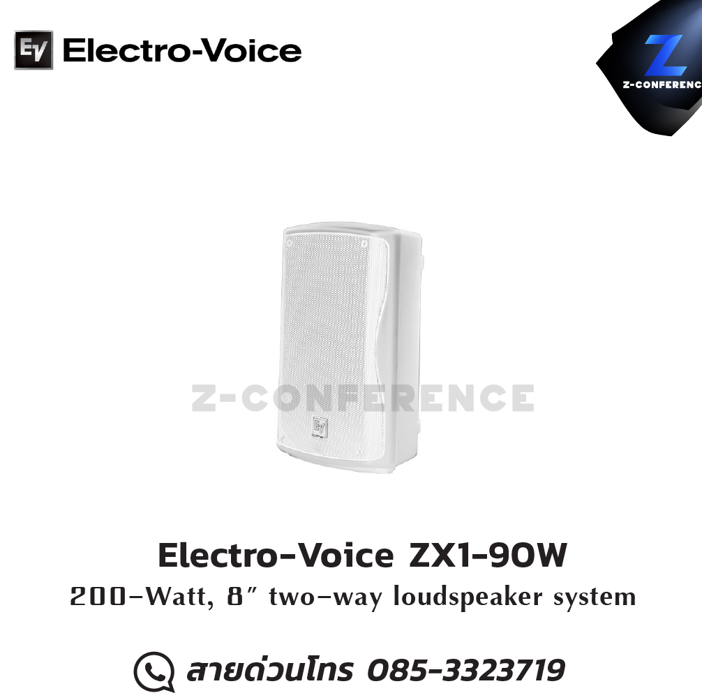 Electro-Voice ZX1-90W High Performance Compact Loudspeaker 8" 200/400 Watts ลำโพง , ตู้ลำโพง , speaker