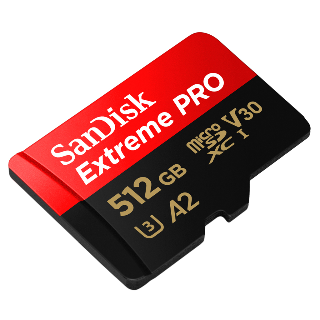 SanDisk ExtremePro microSDXC Card V30 U3 512TB 200MB/s R, 140MB/s W (SDSQXCD-512G-GN6MA) Mobile Gaming ,Nintendo ,GoPro ประกัน Synnex ตลอดอายุการใช้งาน