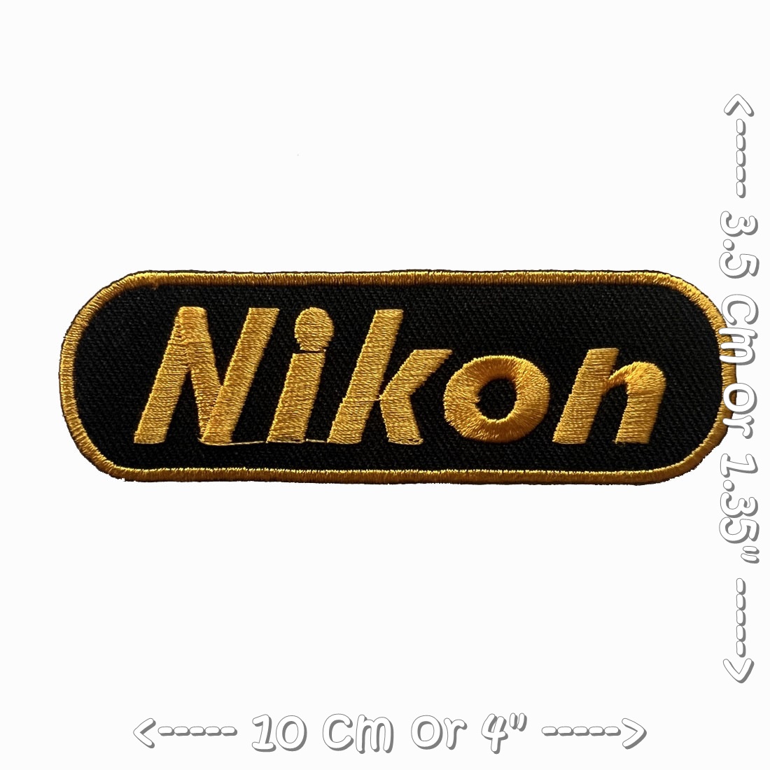 โลโก้ Nikon ตัวรีดติดเสื้อ อาร์มรีด อาร์มปัก ตกแต่งเสื้อผ้า หมวก กระเป๋า แจ๊คเก็ตยีนส์ Hipster Embroidered Iron on Patch