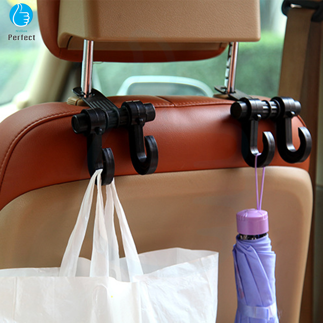 ที่แขวนของในรถ 2 ข้าง ที่แขวนของหลังเบาะรถ ตะขอแขวนของหลังเบาะรถ ตะขอแขวนอเนกประสงค์ รับน้ำหนักได้ถึง 20kg รุ่น HH2