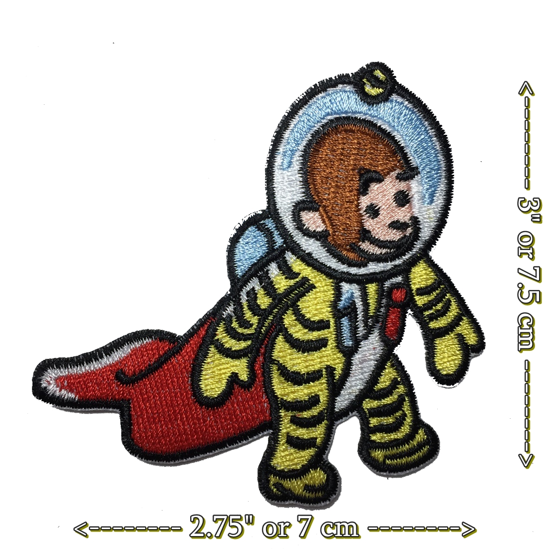 ลิงน้อย นักบินอวกาศ ตัวรีดติดเสื้อ อาร์มรีด อาร์มปัก ตกแต่งเสื้อผ้า หมวก กระเป๋า แจ๊คเก็ตยีนส์ Cute Creature Embroidered Iron on Patch