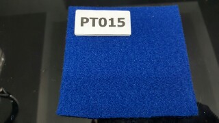 พรมอัดเรียบ สีน้ำเงินสด รุ่น PT015 หนา 4 มิล กว้าง 1.5 เมตร