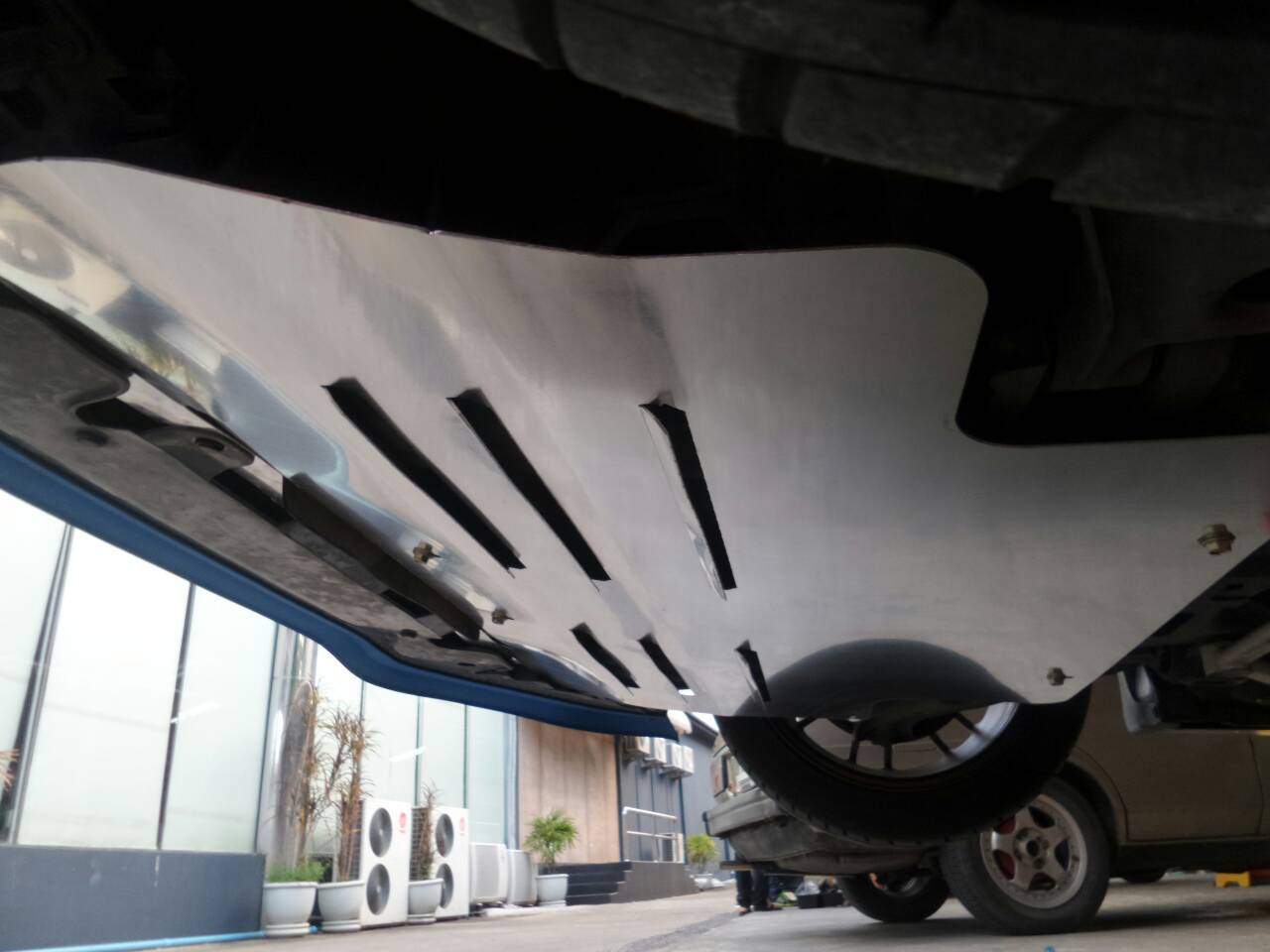 แผ่นปิดใต้ห้องเครื่องอลูมิเนียม Honda Jazz GE Raceplate_Undertray