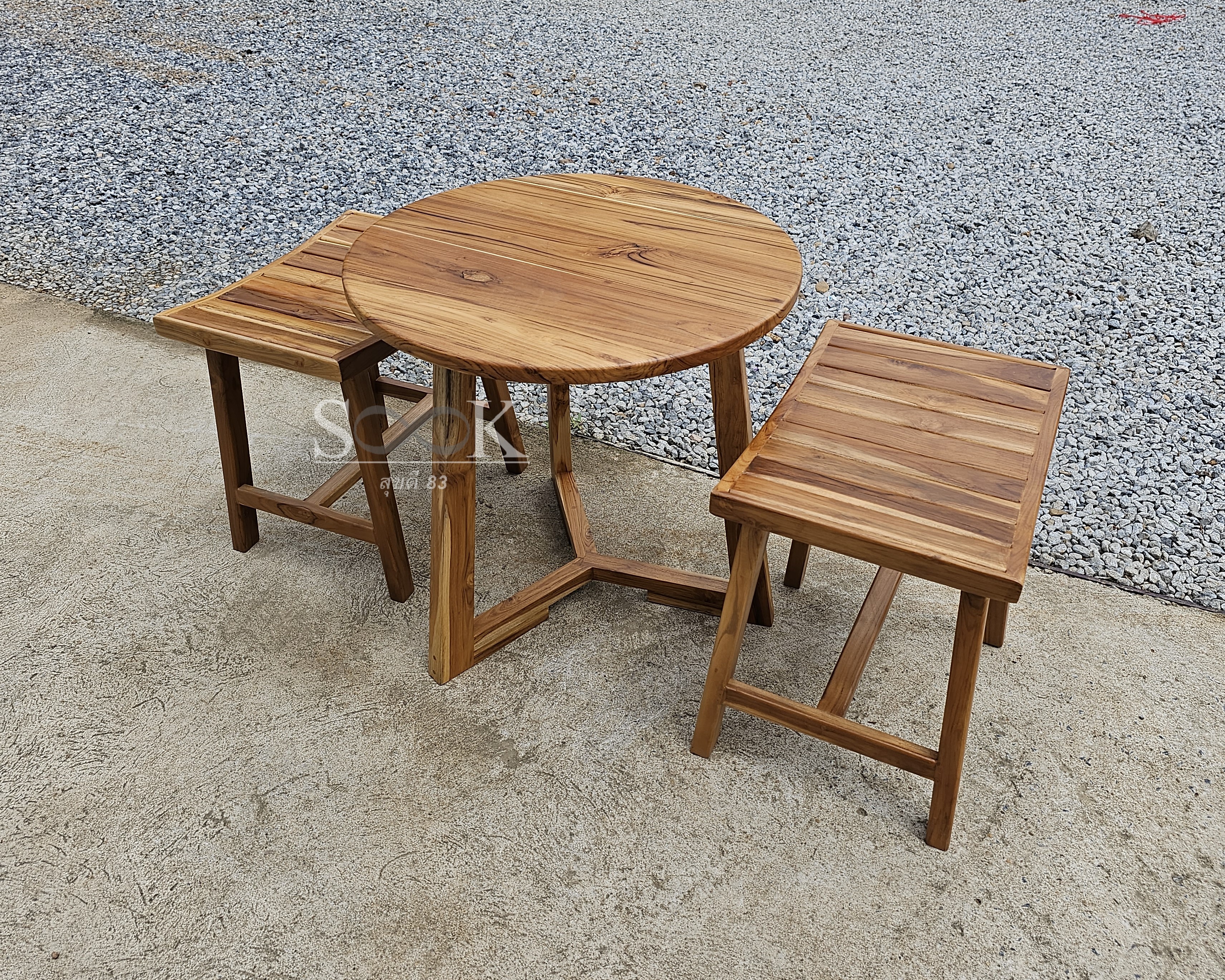 ชุดโต๊ะกาแฟมินิมอลขาเบนซ์