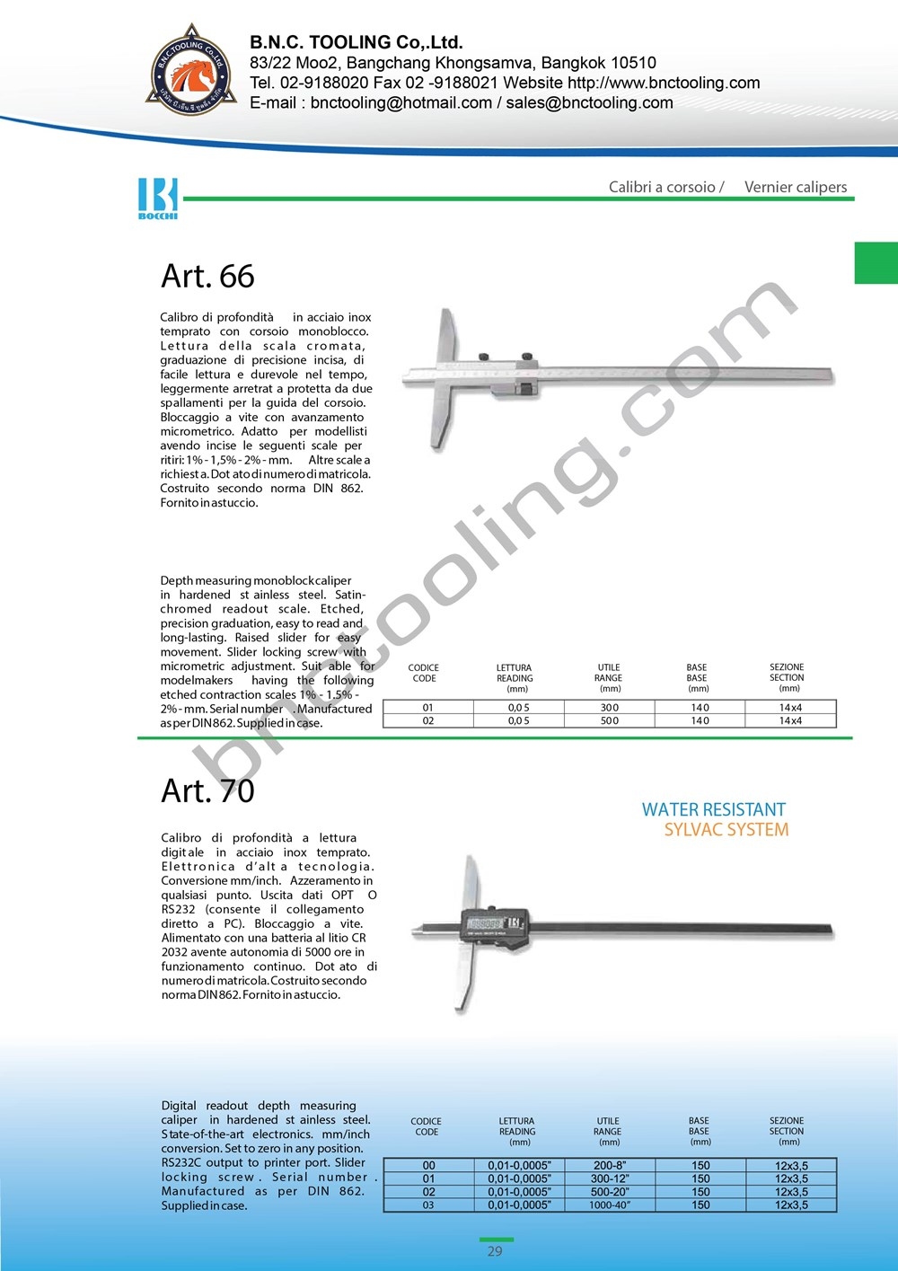 BOCCHI,Depth measuring bridge for modelmakers,Art-66