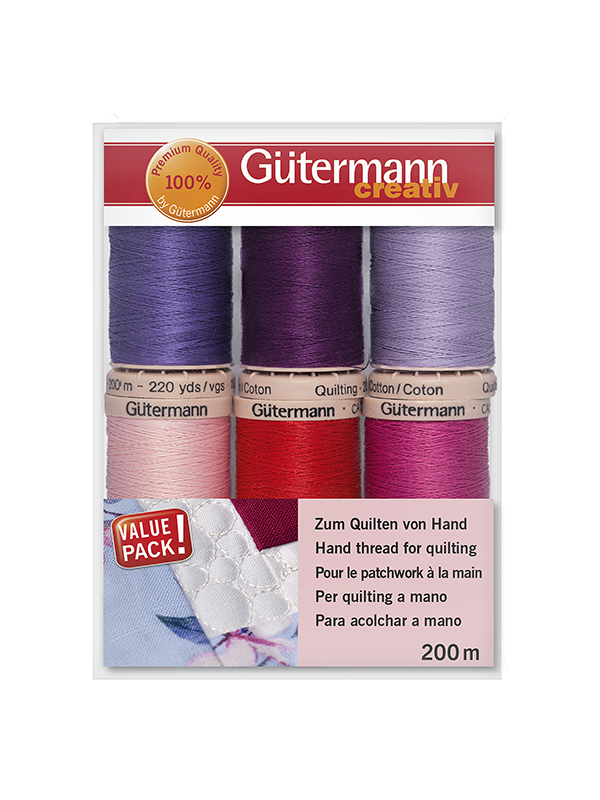 Gutermann ชุดด้ายเย็บ 6 ม้วน / 200m Sewing thread set Quilting