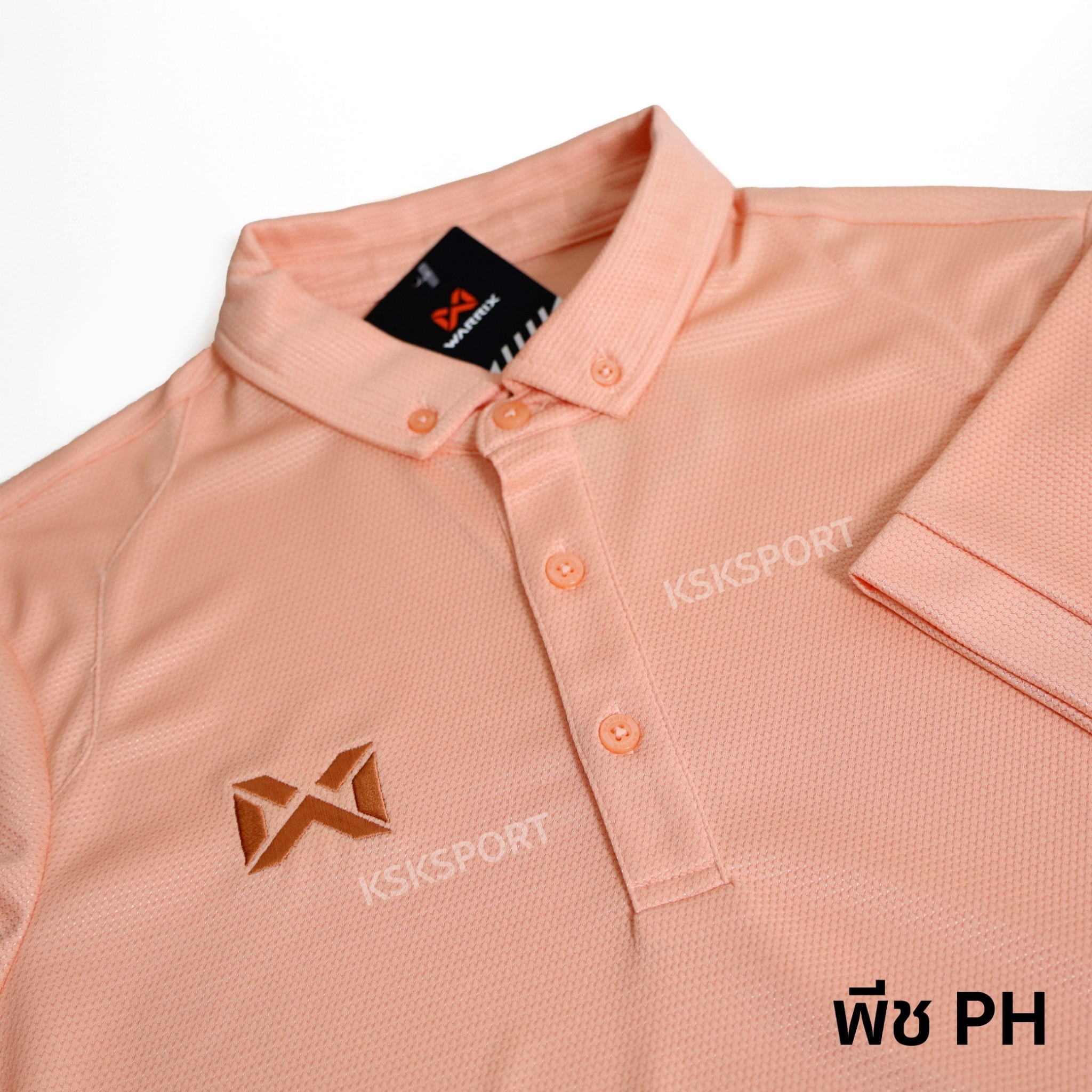 Warrix เสื้อโปโล สีล้วน รุ่น Classic Polo (WA-3315N, WA-PLAN15) สีชุดที่ 4