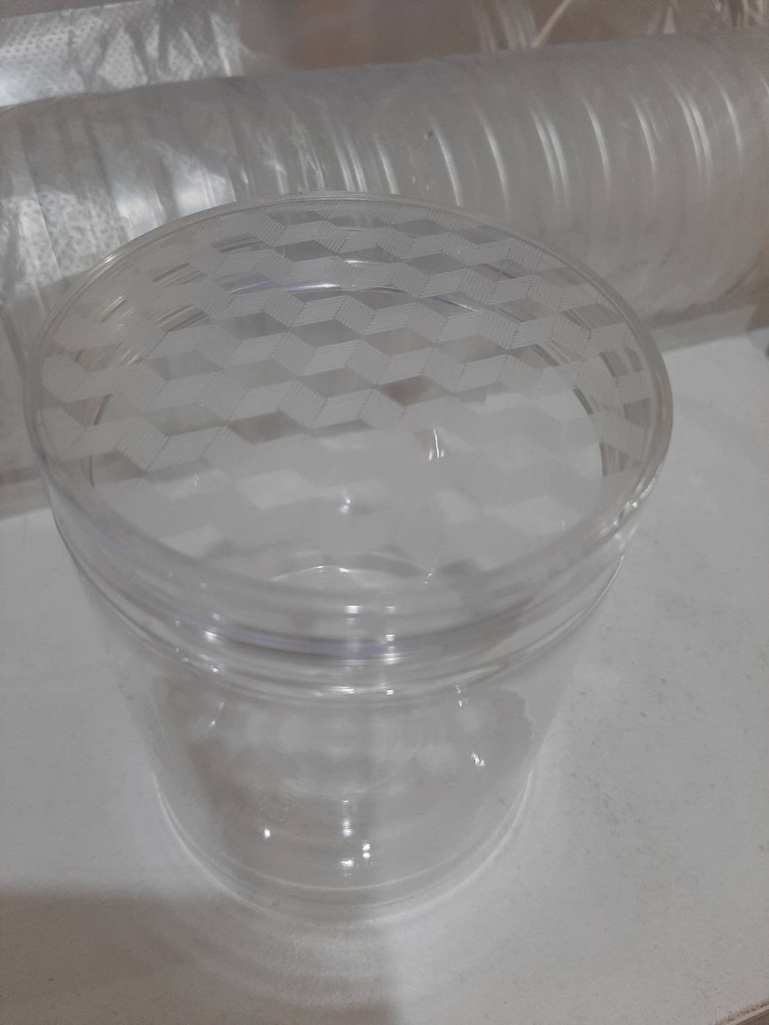 กระปุกพลาสติก กระปุกพลาสติกใส ฝาเกลียวพลาสติก ใส กระปุก PET ขนาด 8*10 ซม. **แถมโฟมปิดฝา