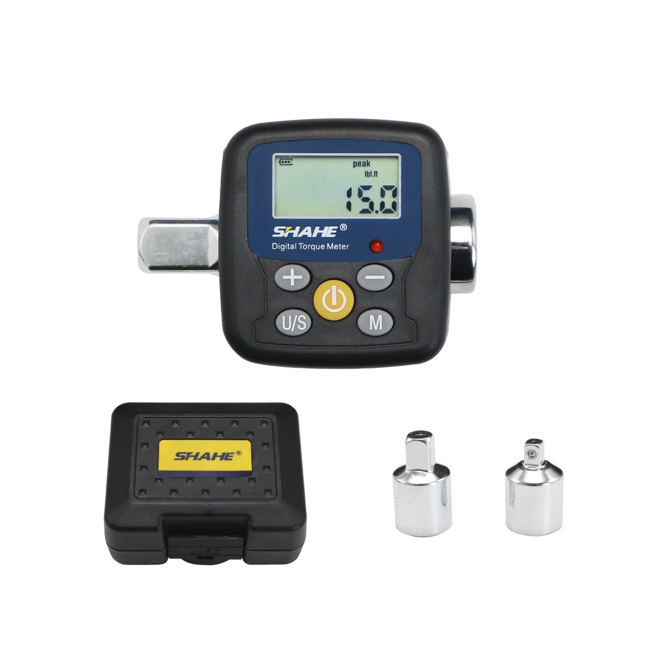 ประแจทอร์ค, Shahe ANCG, Digital Torque Wrench Adapter Electronic Torque, Tool Includes 1/2" 1/4"3/8", Adapters for Automotive, Biking, Home Repairs,