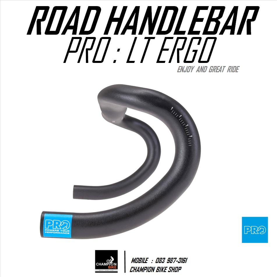 แฮนด์เสือหมอบทรงแอโร่ PRO : LT ERGO AERO ROAD HANDLEBAR