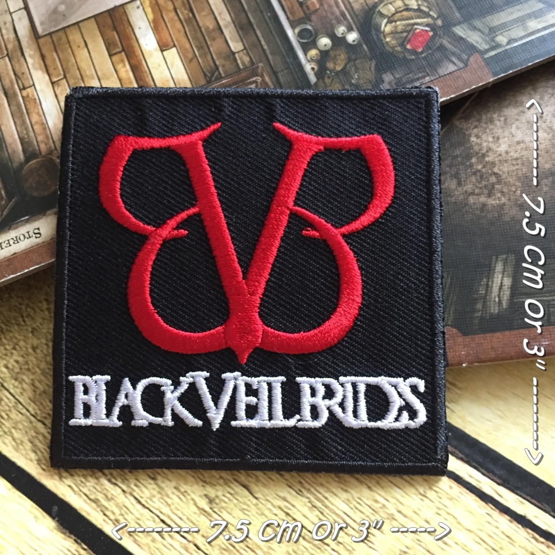 Black Veil Brides วงดนตรี ร็อค เฮฟวี่เมทัล พังค์ ตัวรีดแบบปัก อาร์มปัก ตัวรีดติดเสื้อ ตัวรีด ติดกระเป๋า ติดหมวก ติดแจ๊คเก็ต Rock Iron on Embroidered Patch