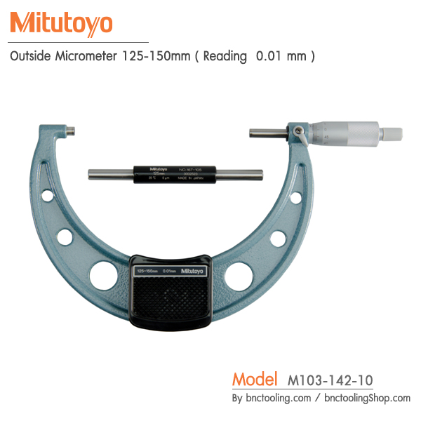 Mitutoyo,Outside Micrometer 125-150mm ( Reading 0.01 mm ),M103-142-10