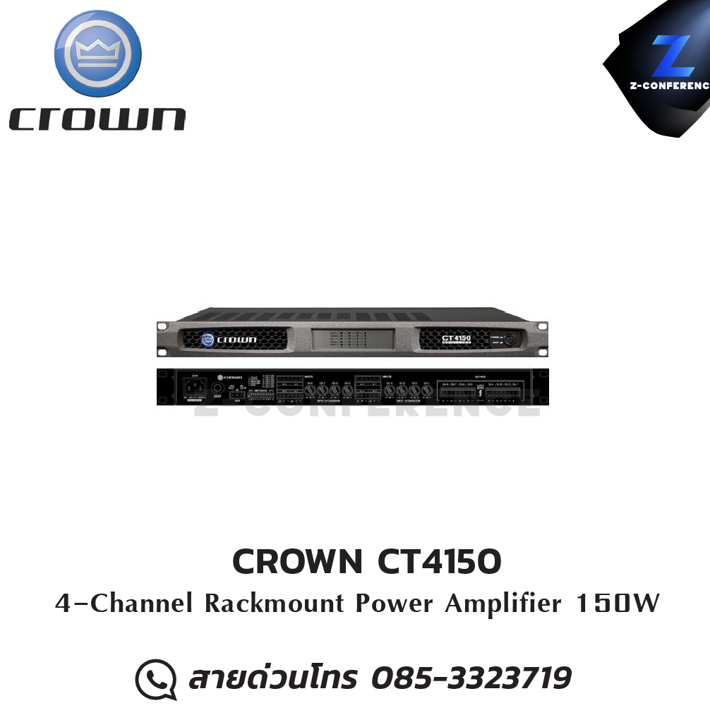 CROWN CT4150 Power Amplifier 4ch. 150W , แอมป์ , amplifier, power amp, power amplifier