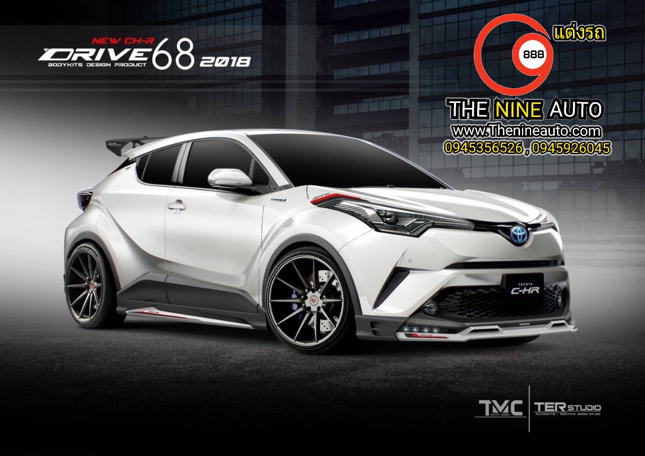 ชุดแต่ง CH-R รุ่น DRIVE68 ชุด 4 ชิ้น(ไม่มีไฟ)