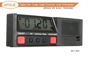 Digital Box Gauge Angle Protractor Level Inclinometer 451-204