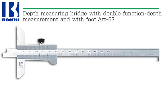 BOCCHI,Depth measuring bridge with double function-depth measurement and with foot,Art-63