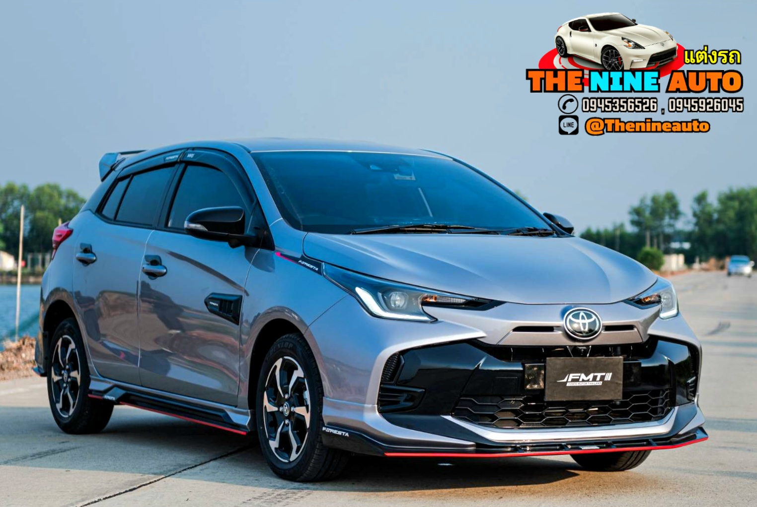 ชุดแต่ง Yaris 2023 แบบ Foresta ชุด 4 ชิ้น