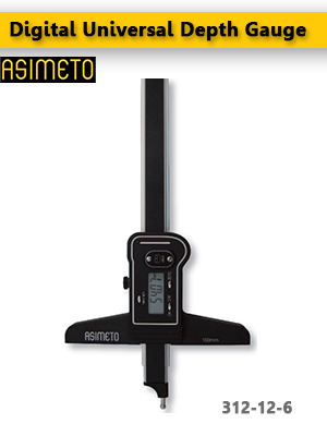 ASIMETO,P53,Digital Universal Depth Gauge,312-12-6