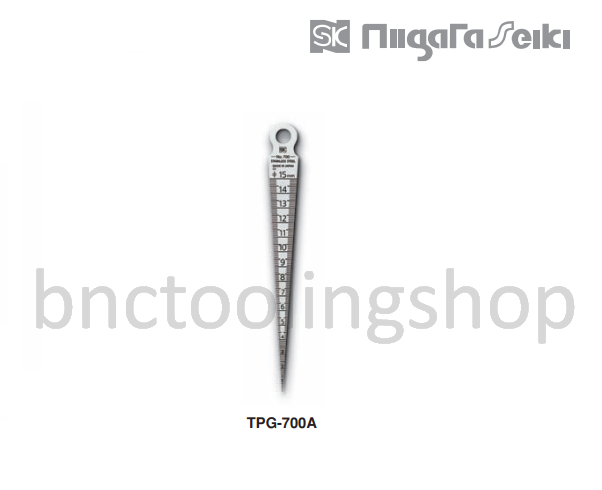 เตเปอร์เกจ 1-15มิล,Taper Gauge 1-15mm,Niigataseiki,TPG-700A
