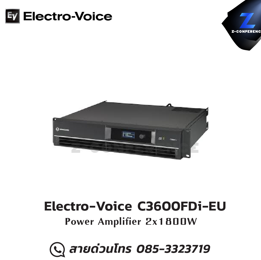 Electro-Voice C3600FDi-EU Power Amplifier 2x1800W , แอมป์ , amplifier, power amp, power amplifier