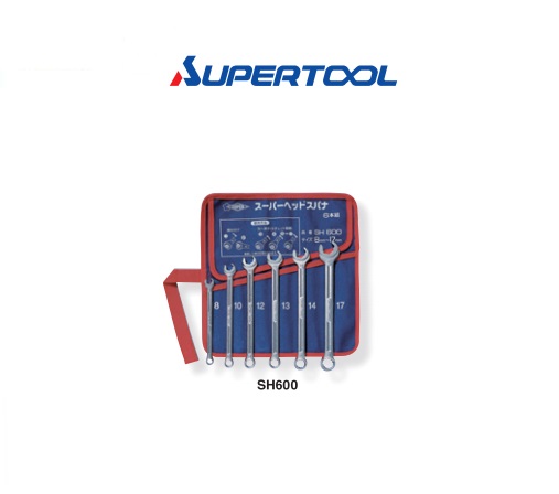 ประแจปากตายข้างแหวนแบบขันเร็วเป็นชุด (6ตัว/ชุด),Super Head Spanner (6Pcs/Set),Supertool,SH600
