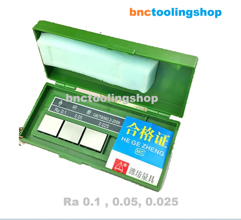 Surface Roughness Comparison Sample Block Notebook Sample, Ra Roughness Sample Block Gauge,