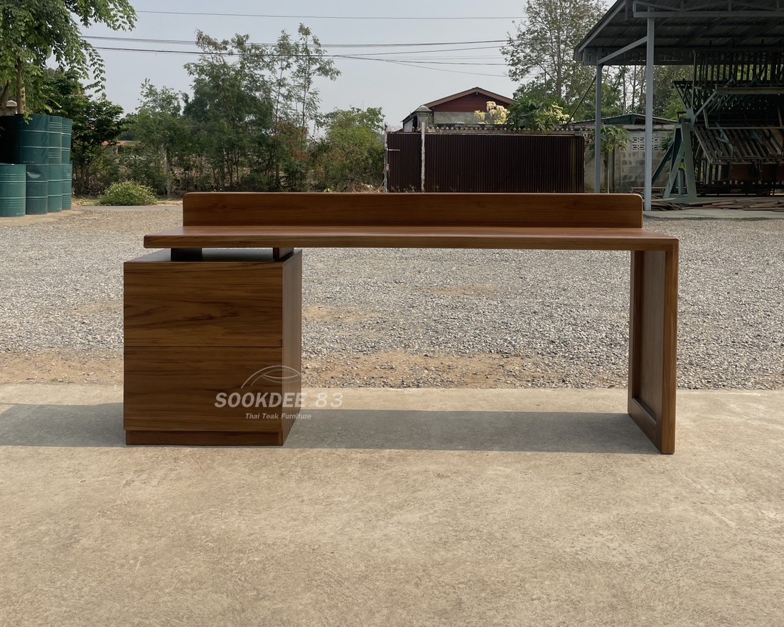 โต๊ะเขียนหนังสือผสมตู้ลิ้นชัก