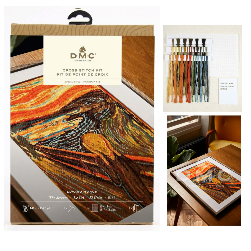 DMC ชุดปักครอสติช The Scream โดย Edvard Munch – (BK1991)